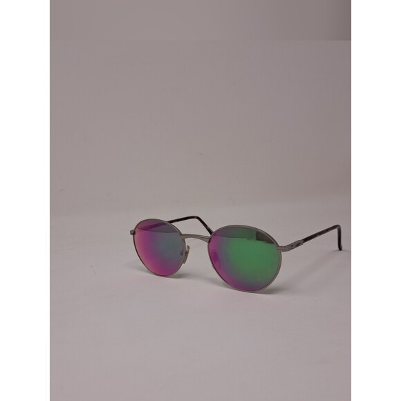 Vintage Serengeti Round Sunglasses Pink Green Mirror Lenses 90s 5539V Japan main image 12